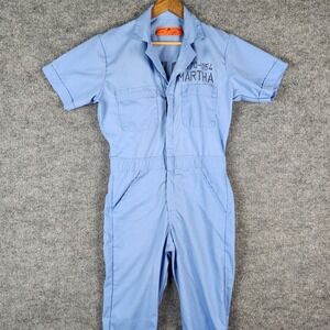 Red Kap Martha Stewart Jumpsuit Federal Pen Inmate Blue Coveralls S Reg